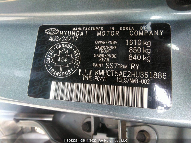 Hyundai 2017 2017 KMHCT5AE2HU361886 Image 30