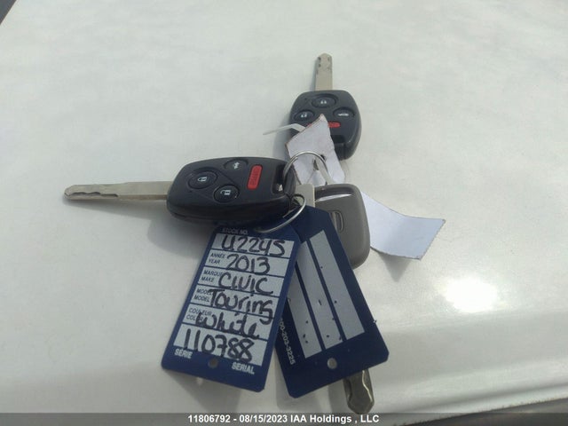 2013 Honda Civic Sdn Touring მანქანა იყიდება აუქციონზე, vin: 2HGFB2F73DH110788, აუქციონის ნომერი: 11806792