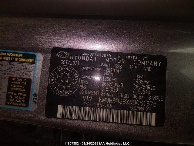 Genesis Gv80 2.5t Advanced 2022 KMUHBDSBXNU081878 Image 9