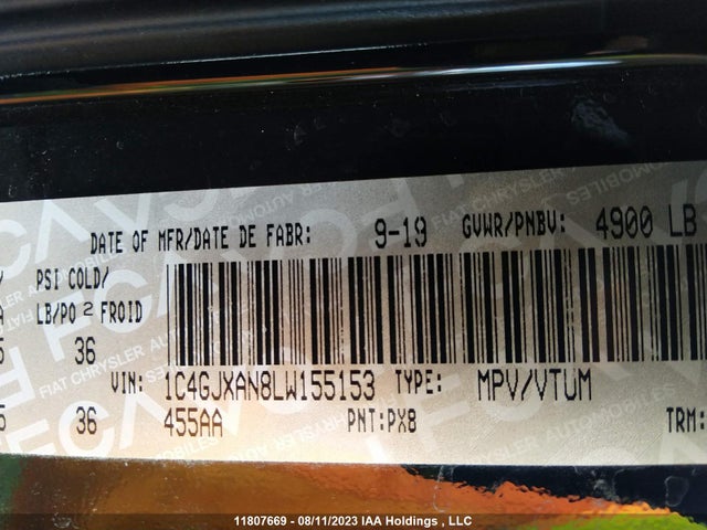 1C4GJXAN8LW155153 Jeep Wrangler Sport S