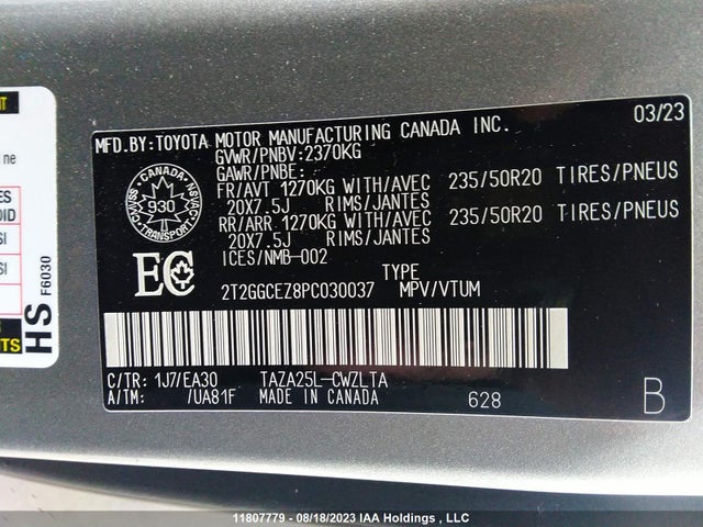 2T2GGCEZ8PC030037 Lexus Nx Nx 350