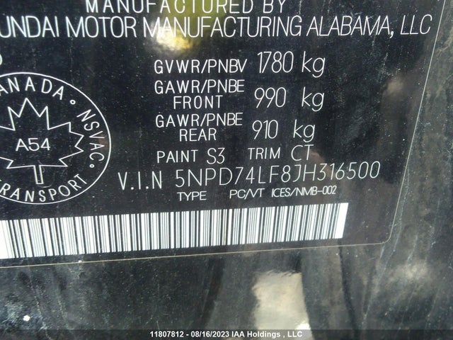 Hyundai Elantra Le 2018 5NPD74LF8JH316500 Image 9