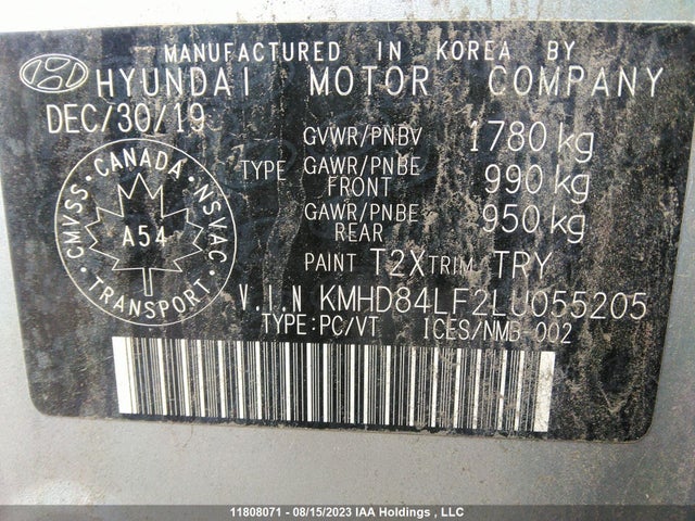 Hyundai Elantra Preferred 2020 KMHD84LF2LU055205 Image 9