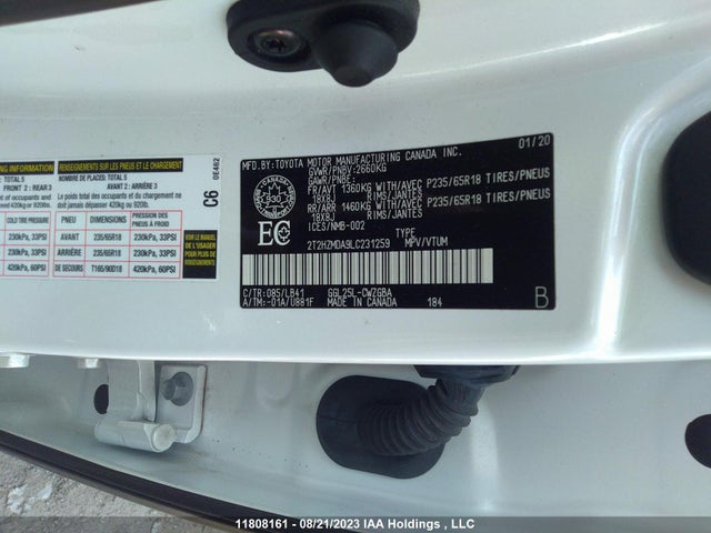2T2HZMDA9LC231259 Lexus Rx Rx 350