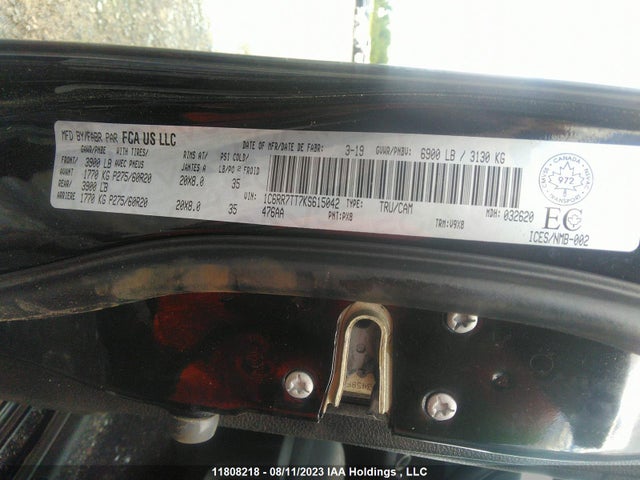 1C6RR7TT7KS615042 RAM 150/1500 Slt