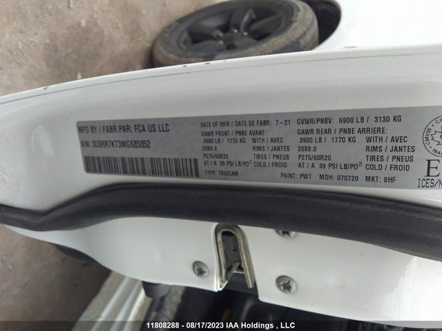 3C6RR7KT3MG685052 RAM 1500 Classic Express