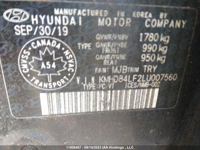 Hyundai Elantra Preferred 2020 KMHD84LF2LU007560 Image 9
