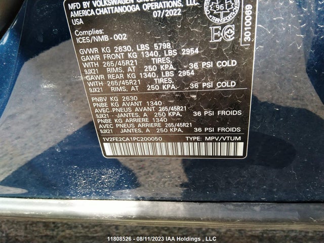 Volkswagen Atlas Cross Sport Execline 2023 1V2FE2CA1PC200050 Image 9