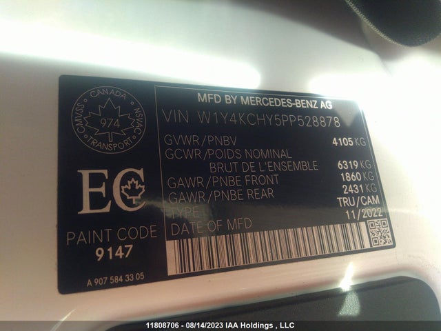 W1Y4KCHY5PP528878 Mercedes-Benz om654
