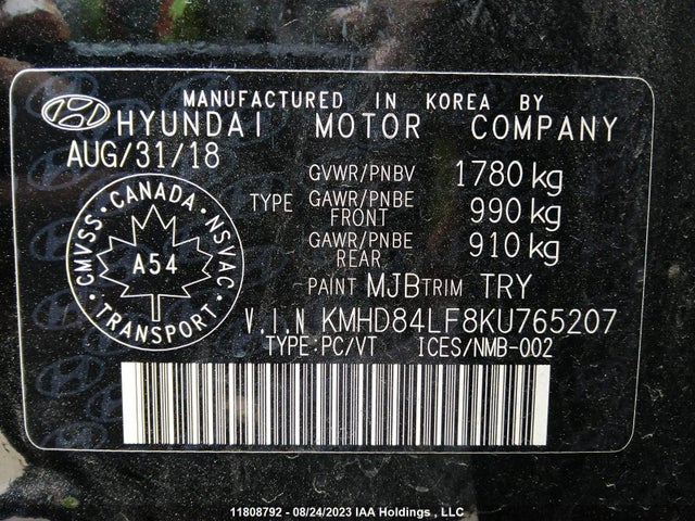 Hyundai Elantra Preferred 2019 KMHD84LF8KU765207 Image 9
