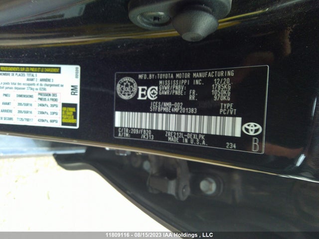 Toyota Corolla L/le/xle 2021 5YFBPMBE4MP201383 Image 9