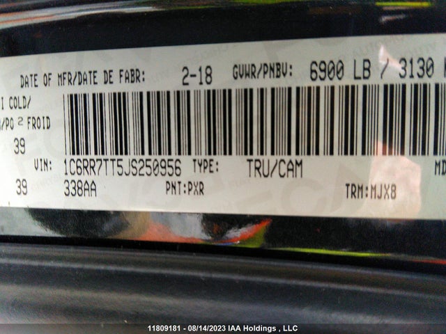 1C6RR7TT5JS250956 RAM 1500 Big Horn