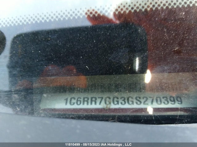 1C6RR7GG3GS270399 RAM 1500 Slt