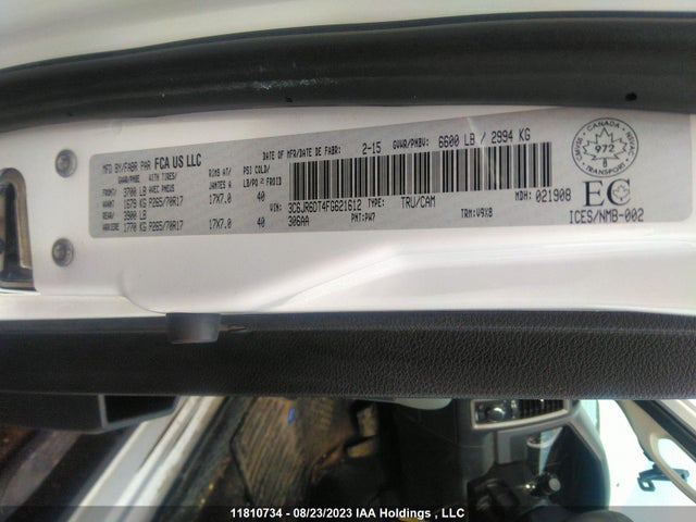 3C6JR6DT4FG621612 RAM 1500 St