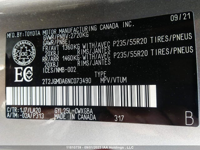 2T2JGMDA6NC073490 Lexus Rx Rx 450h