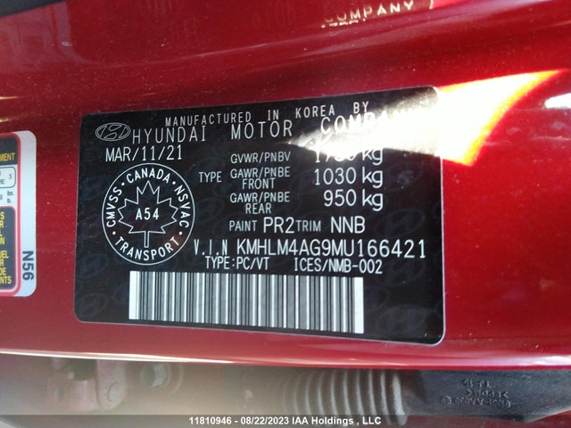 Hyundai Elantra Preferred 2021 KMHLM4AG9MU166421 Image 9
