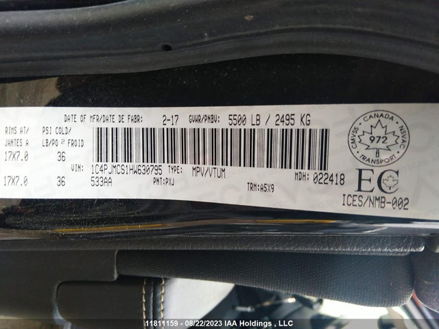 1C4PJMCS1HW630795 Jeep Cherokee North