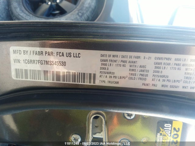1C6RR7FG7MS545530 RAM 1500 Classic Express