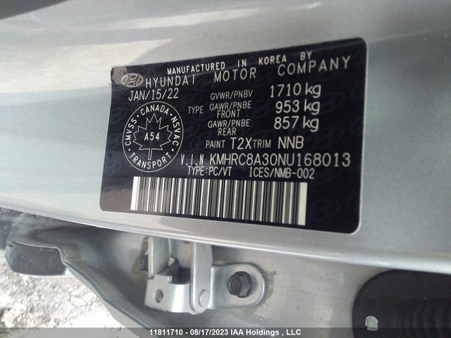 Hyundai Venue Preferred 2022 KMHRC8A30NU168013 Image 9