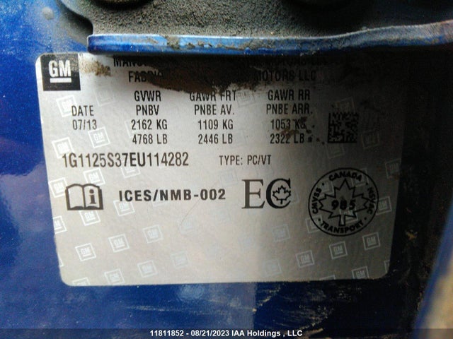 Chevrolet IMPALA LT 2014 1G1125S37EU114282 Image 10