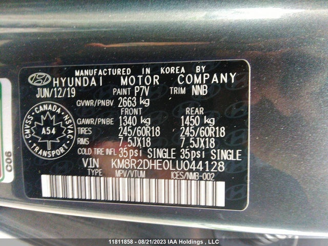 Hyundai Palisade Essential 2020 KM8R2DHE0LU044128 Image 10