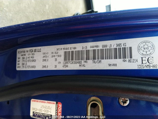 1C6RR7FG3KS664883 RAM 1500 Classic Express