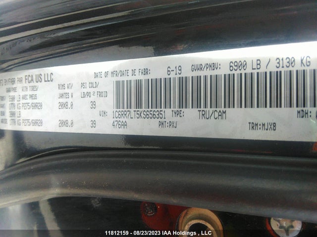 1C6RR7LT5KS656351 RAM 1500 Classic Warlock