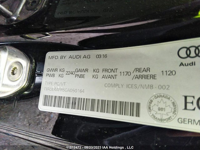 WAUL4AFR5GA050164 Audi S5 Technik