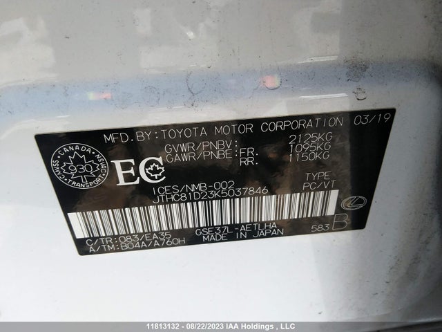 JTHC81D23K5037846 Lexus Is Is 300
