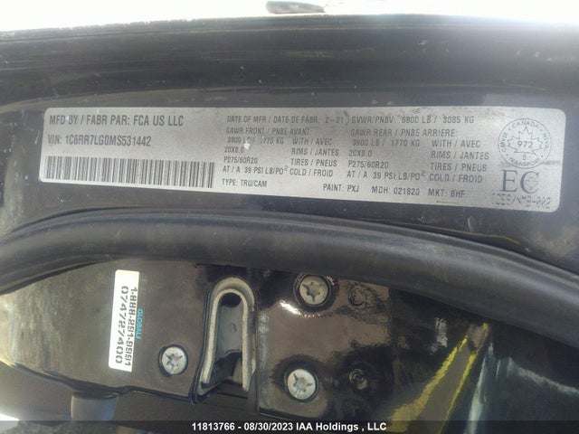 1C6RR7LG0MS531442 RAM 1500 Classic Slt