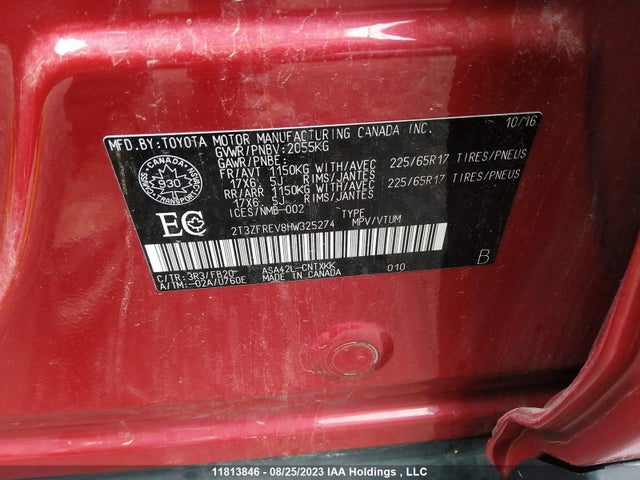Toyota RAV4 LE 2017 2T3ZFREV8HW325274 Image 9