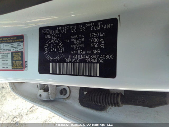 Hyundai Elantra Preferred 2021 KMHLM4AG8MU140800 Image 9