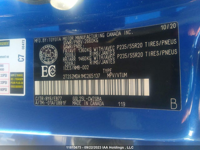 2T2SZMDA1MC265137 Lexus Rx Rx 350