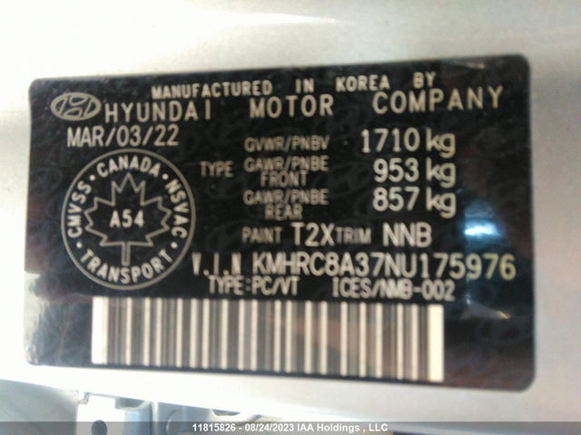 Hyundai Venue Preferred 2022 KMHRC8A37NU175976 Image 9