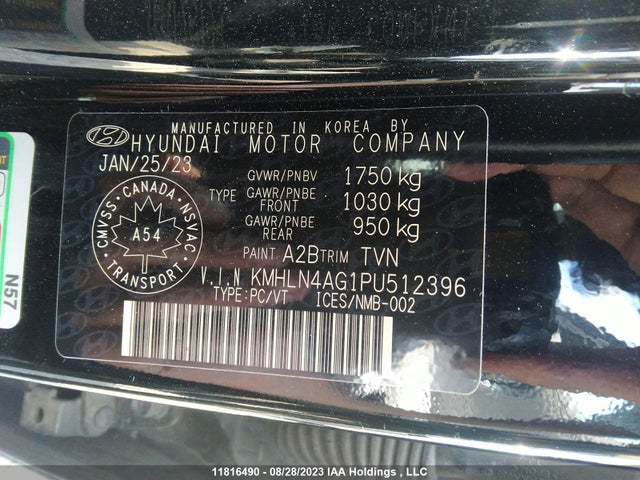 Hyundai Elantra Luxury 2023 KMHLN4AG1PU512396 Image 9