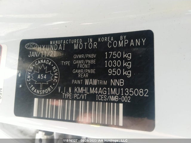 Hyundai Elantra Preferred 2021 KMHLM4AG1MU135082 Image 9
