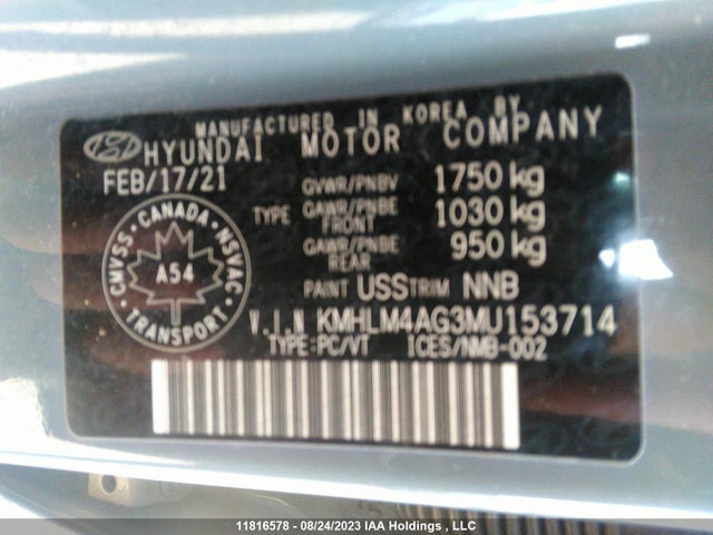 Hyundai Elantra Preferred 2021 KMHLM4AG3MU153714 Image 9