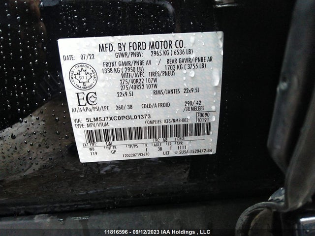 Lincoln Aviator Reserve 2023 5LM5J7XC0PGL01373 Image 9