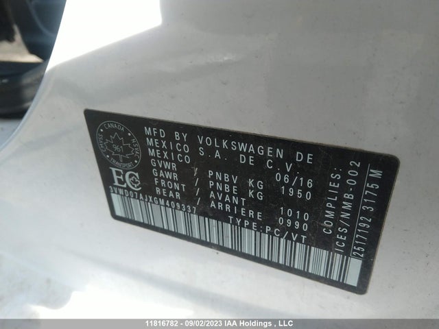 3VWD07AJXGM409337 Volkswagen Jetta Sedan 1.8t Sport