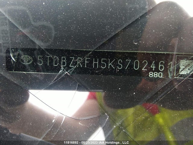 Toyota Highlander Le 2019 5TDBZRFH5KS702461 Image 9