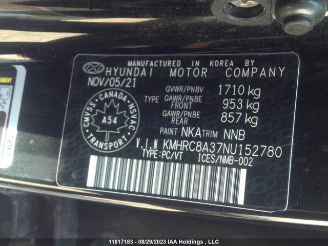 Hyundai Venue Preferred 2022 KMHRC8A37NU152780 Image 9