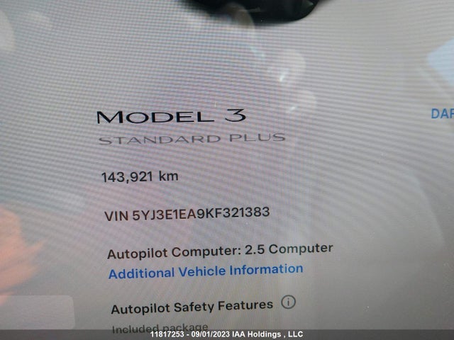 Tesla Model 3 Range 2019 5YJ3E1EA9KF321383 Image 7