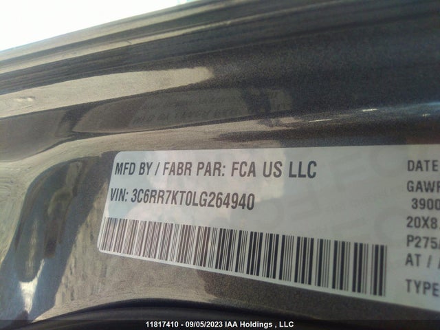 3C6RR7KT0LG264940 RAM 1500 Classic Express