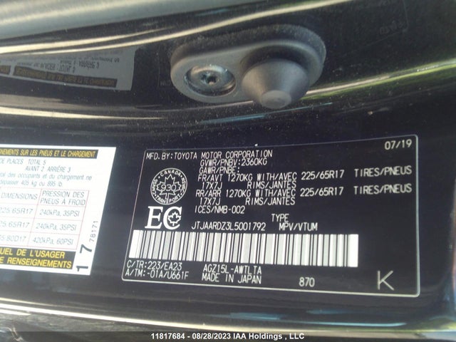 JTJAARDZ3L5001792 Lexus Nx Nx 300