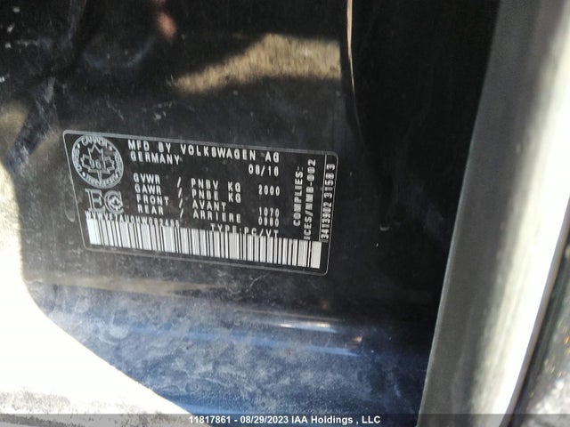 WVWVF7AU0HW082495 Volkswagen Golf R
