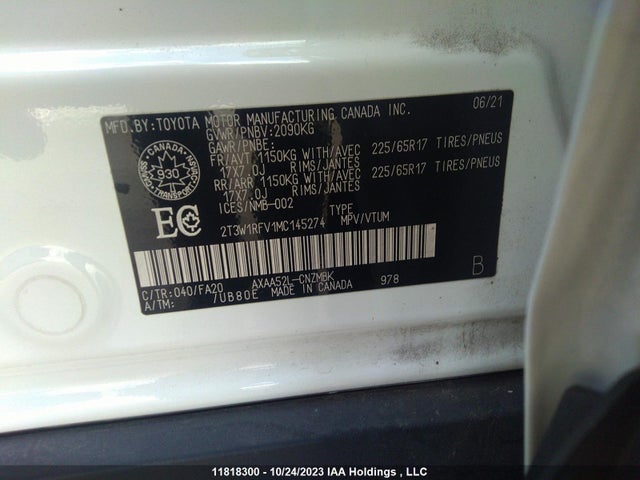 Toyota Rav4 Xle 2021 2T3W1RFV1MC145274 Image 9