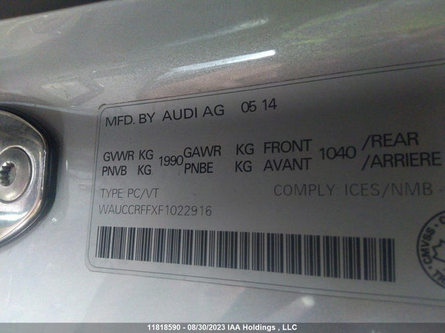 WAUCCRFFXF1022916 Audi A3 1.8t Progressiv