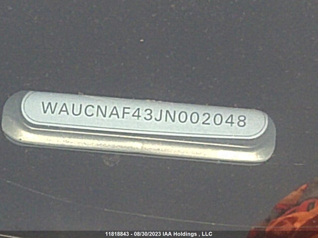 WAUCNAF43JN002048 Audi A4 Sedan Technik
