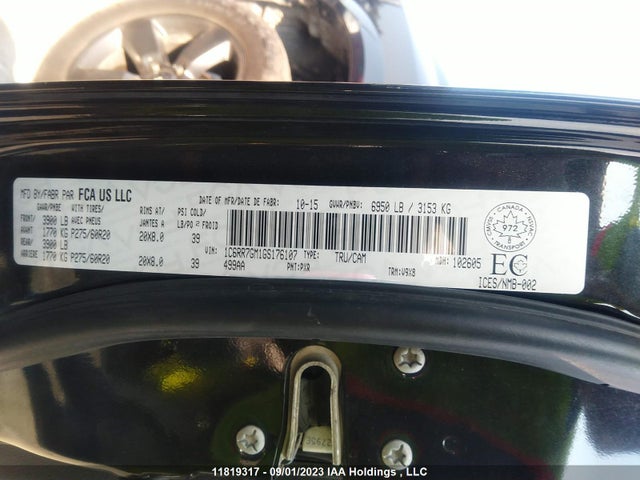 1C6RR7GM1GS176107 RAM 1500 Outdoorsman