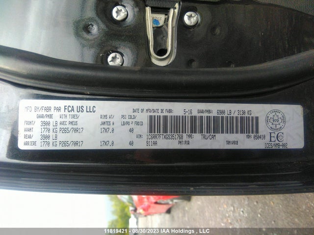 1C6RR7FTXGS351768 RAM 1500 St